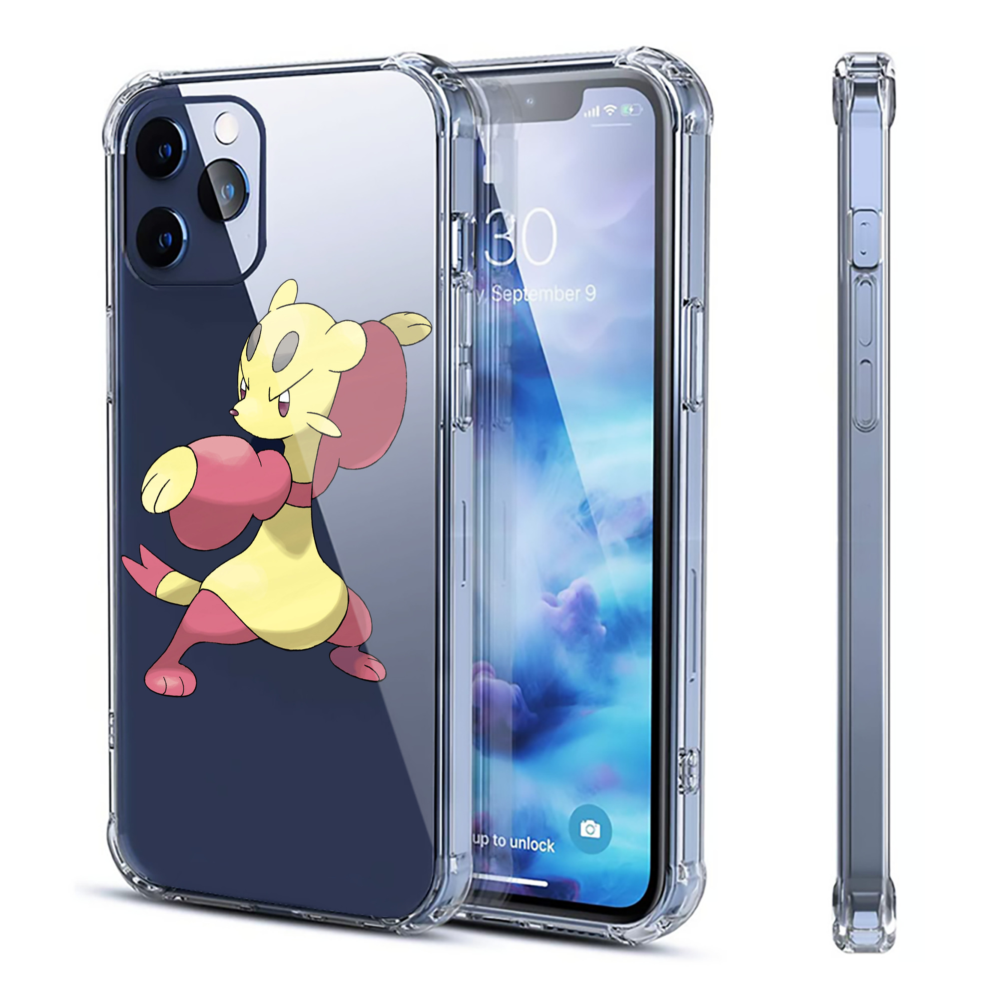 （画像用） ポケットモンスター Pokémon 【iPhone 12シリーズ対応】透明スマホケース（クリアソフトケース）
